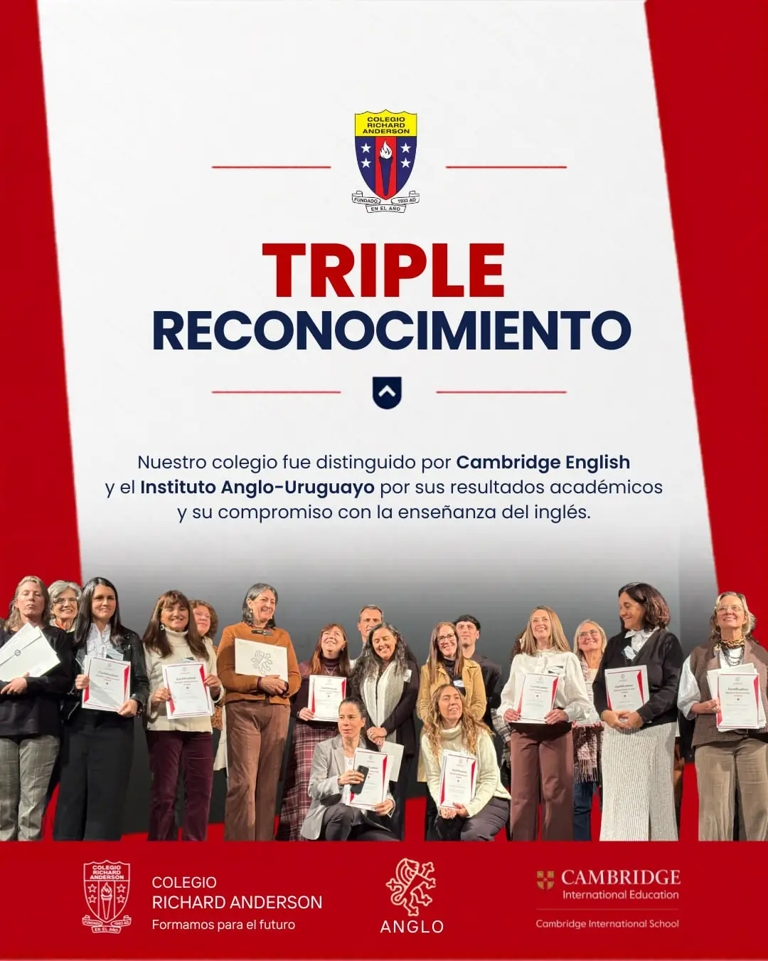 Un reconocimiento que nos llena de orgullo.En el marco de la jornada Together Towards Excellence